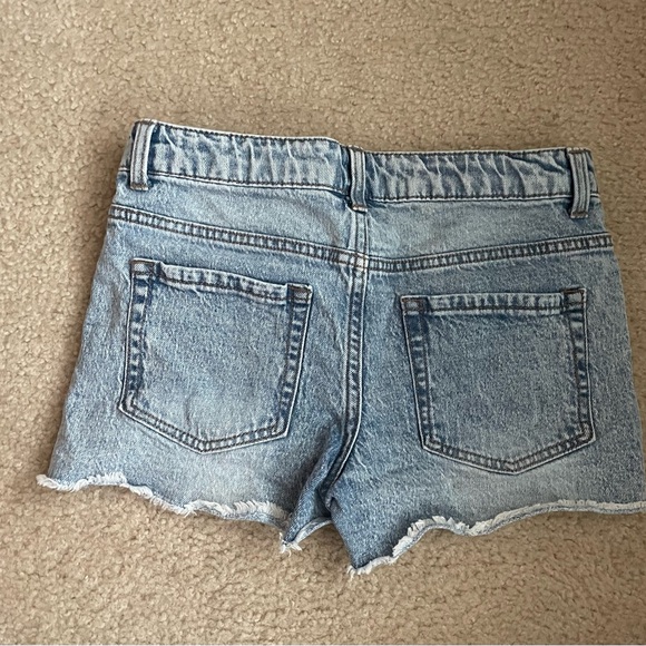 Art Class Light Blue Distressed Jean Shorts - Picture 4 of 5